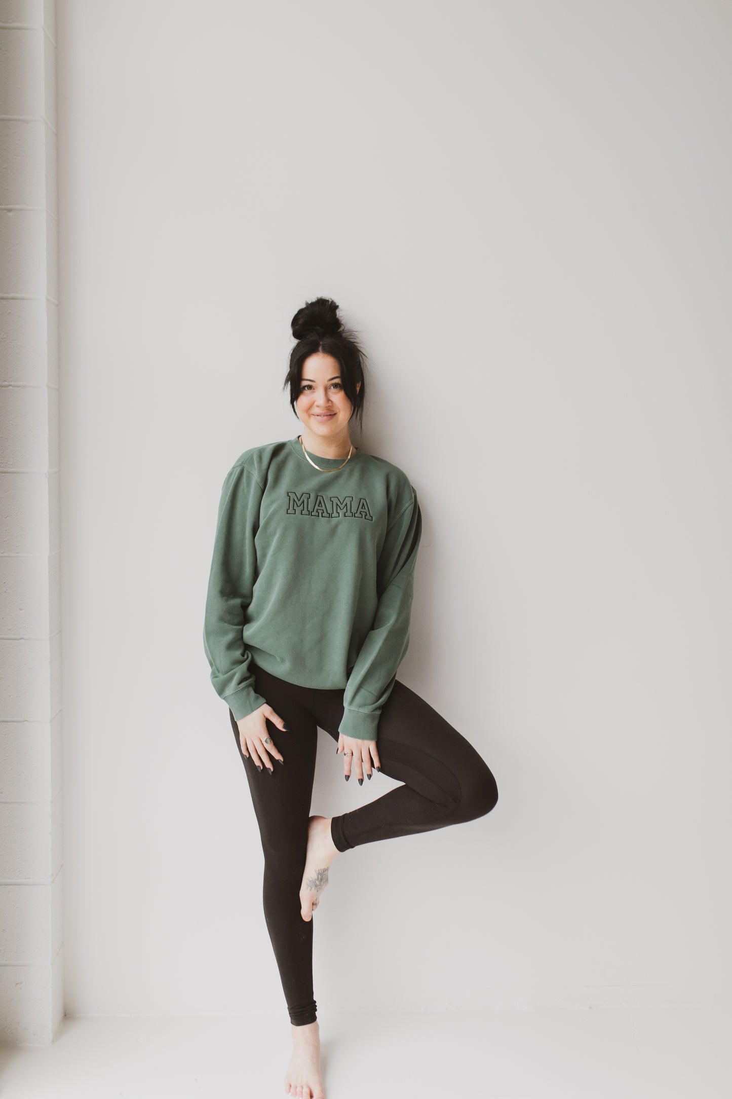 MAMA Pigment Dyed Crewneck