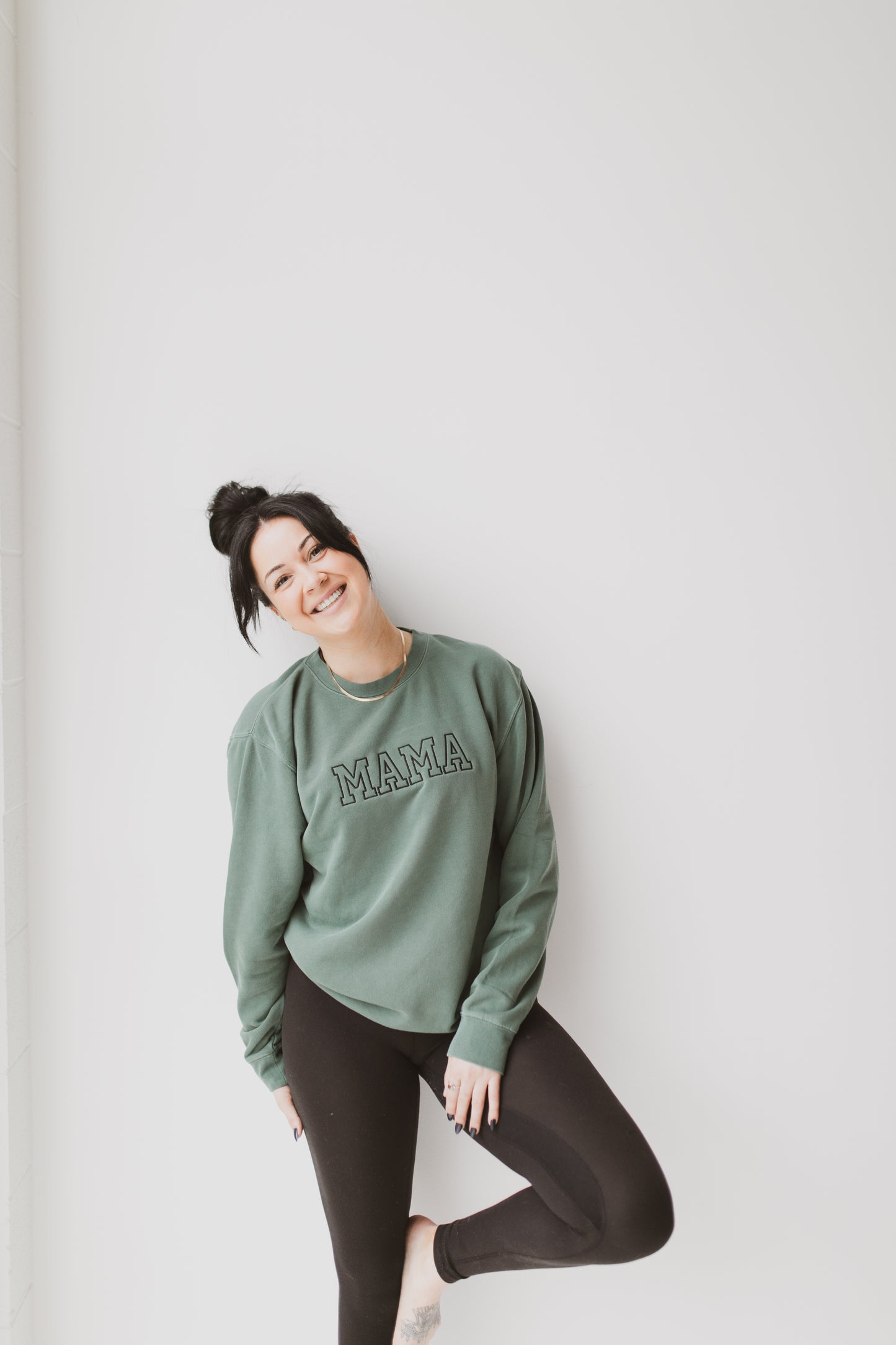MAMA Pigment Dyed Crewneck