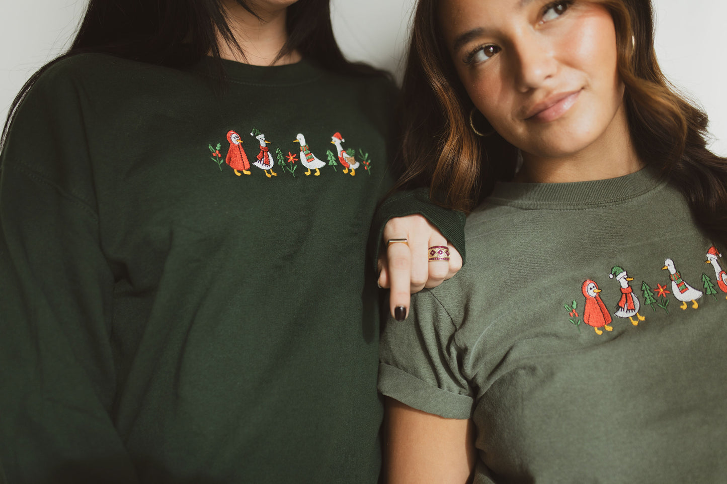 Christmas Geese Comfort Colors Shirt