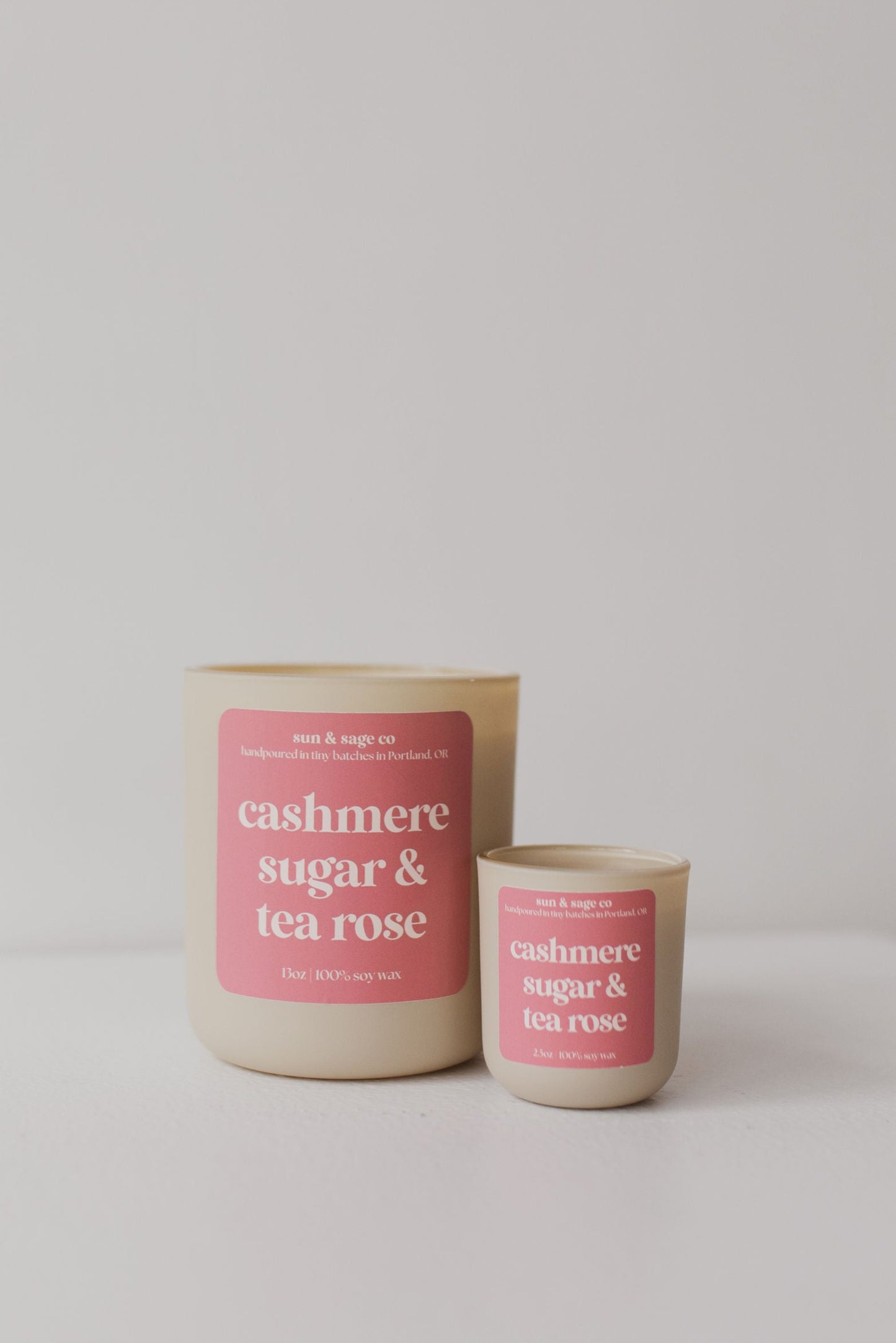 Cashmere Sugar & Tea Rose Soy Candle
