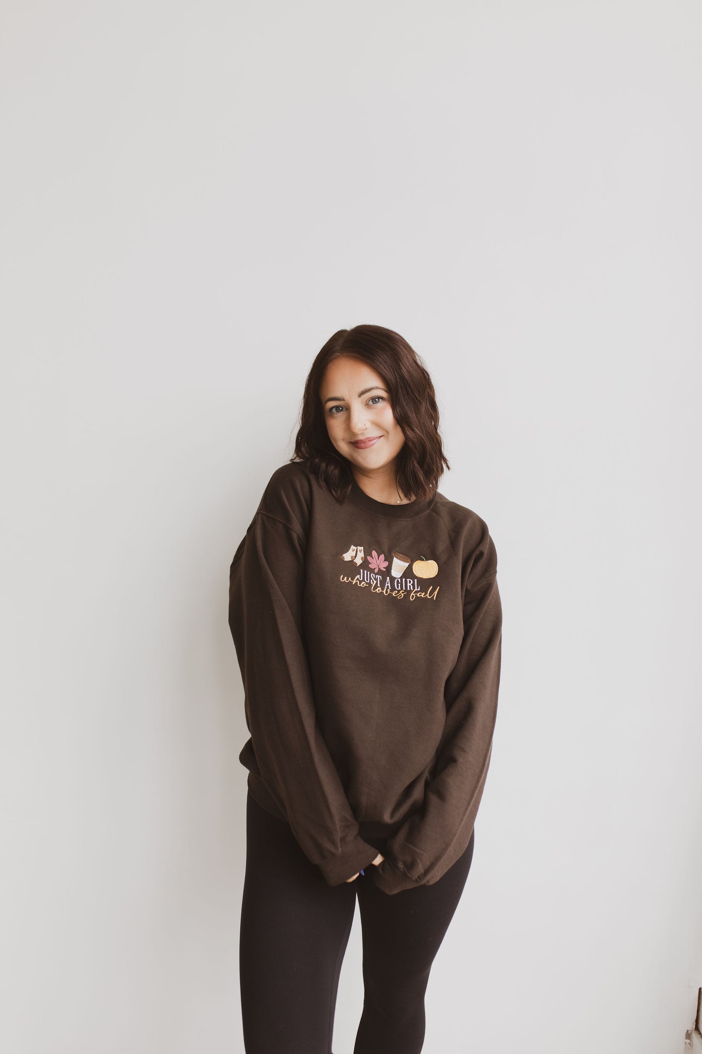 Just A Girl Who Loves Fall Crewneck