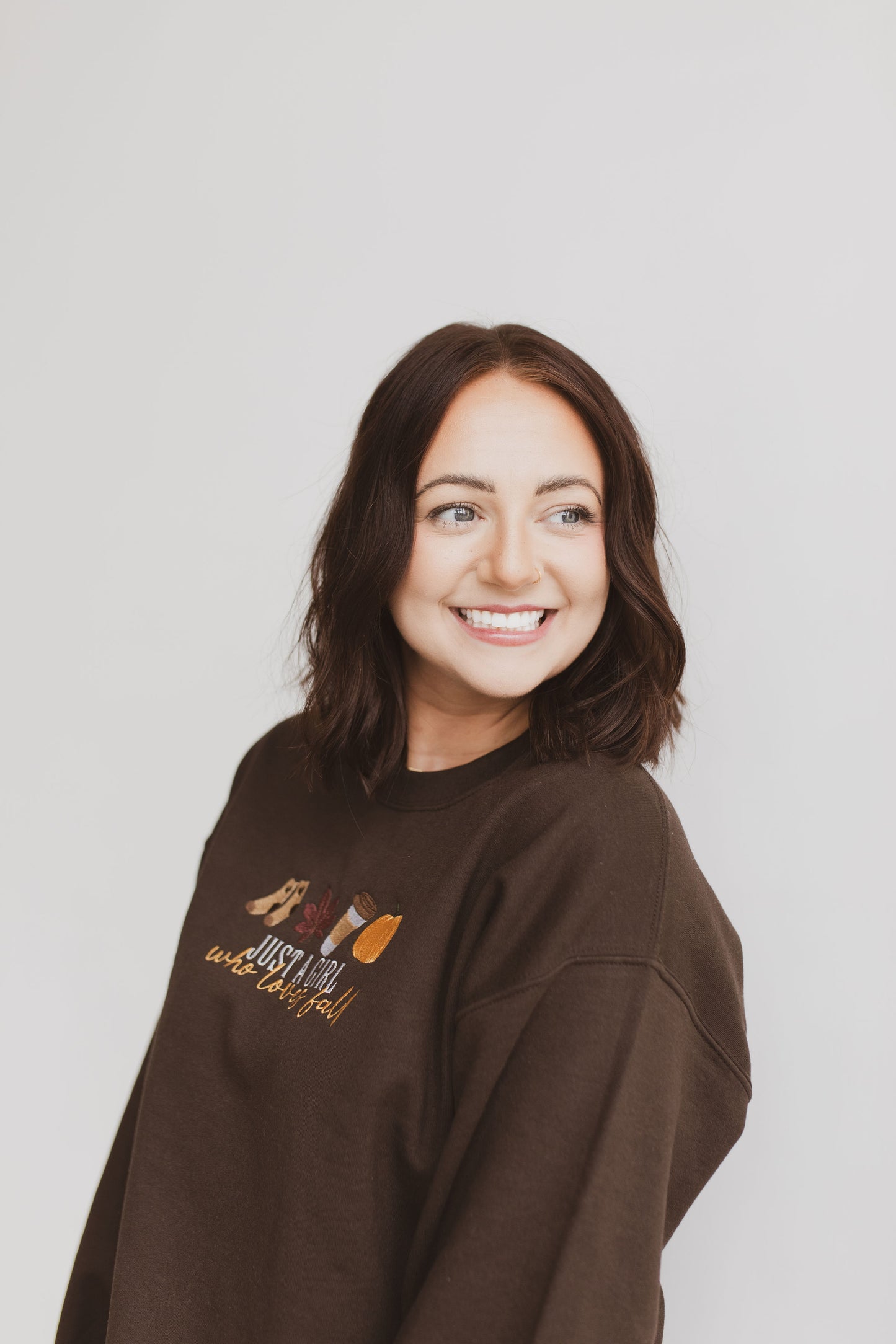 Just A Girl Who Loves Fall Crewneck