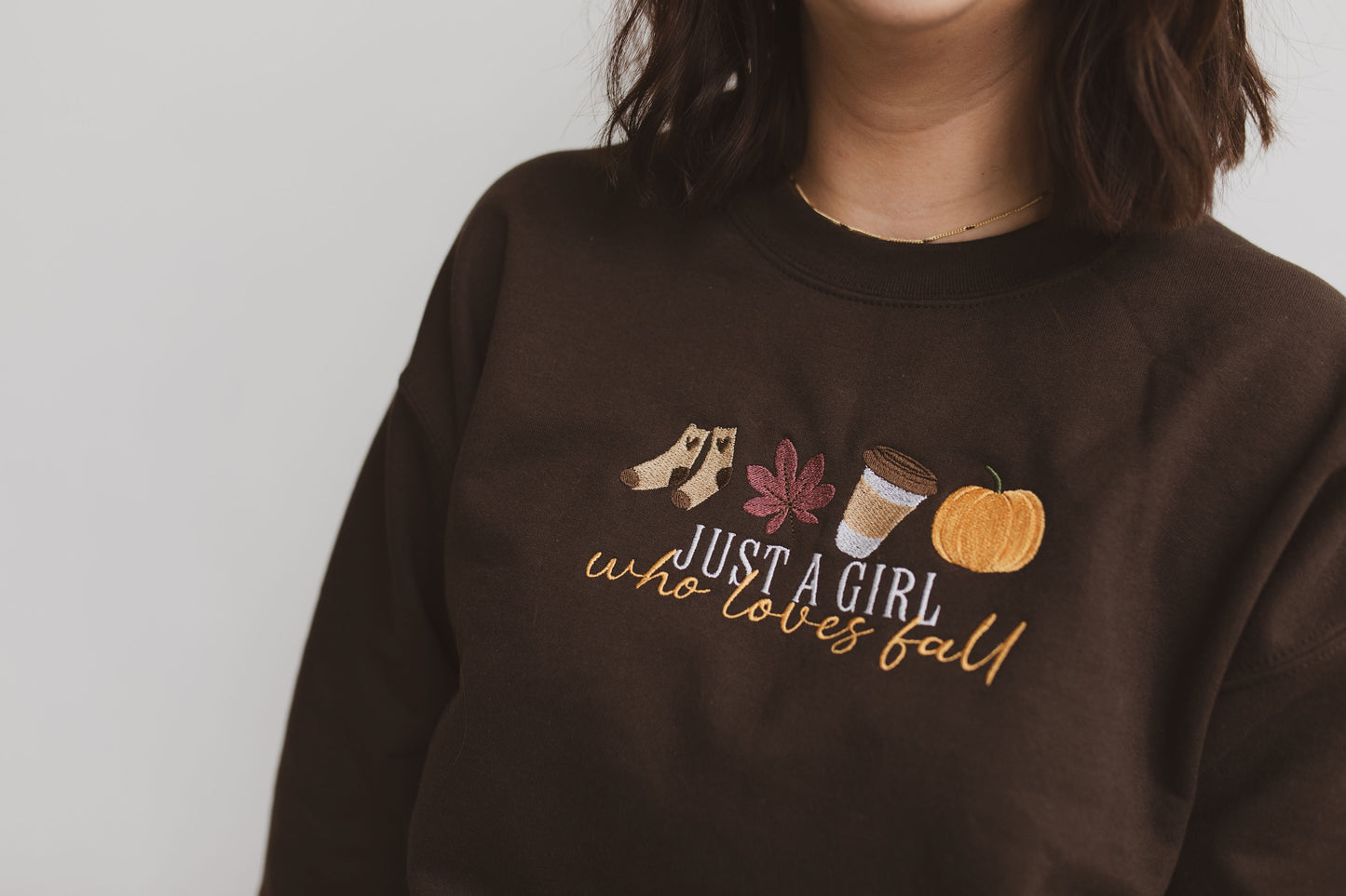 Just A Girl Who Loves Fall Crewneck