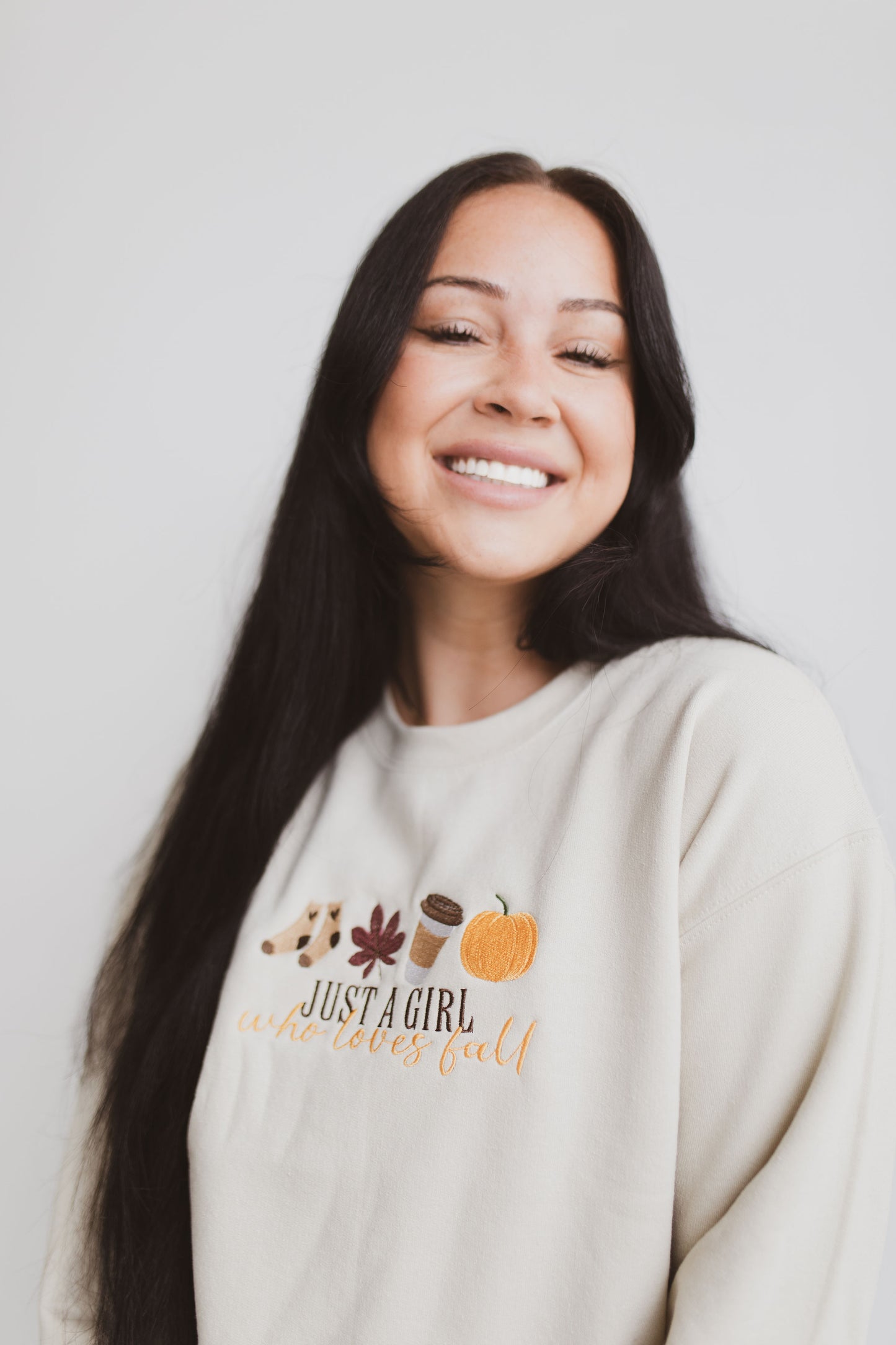 Just A Girl Who Loves Fall Crewneck