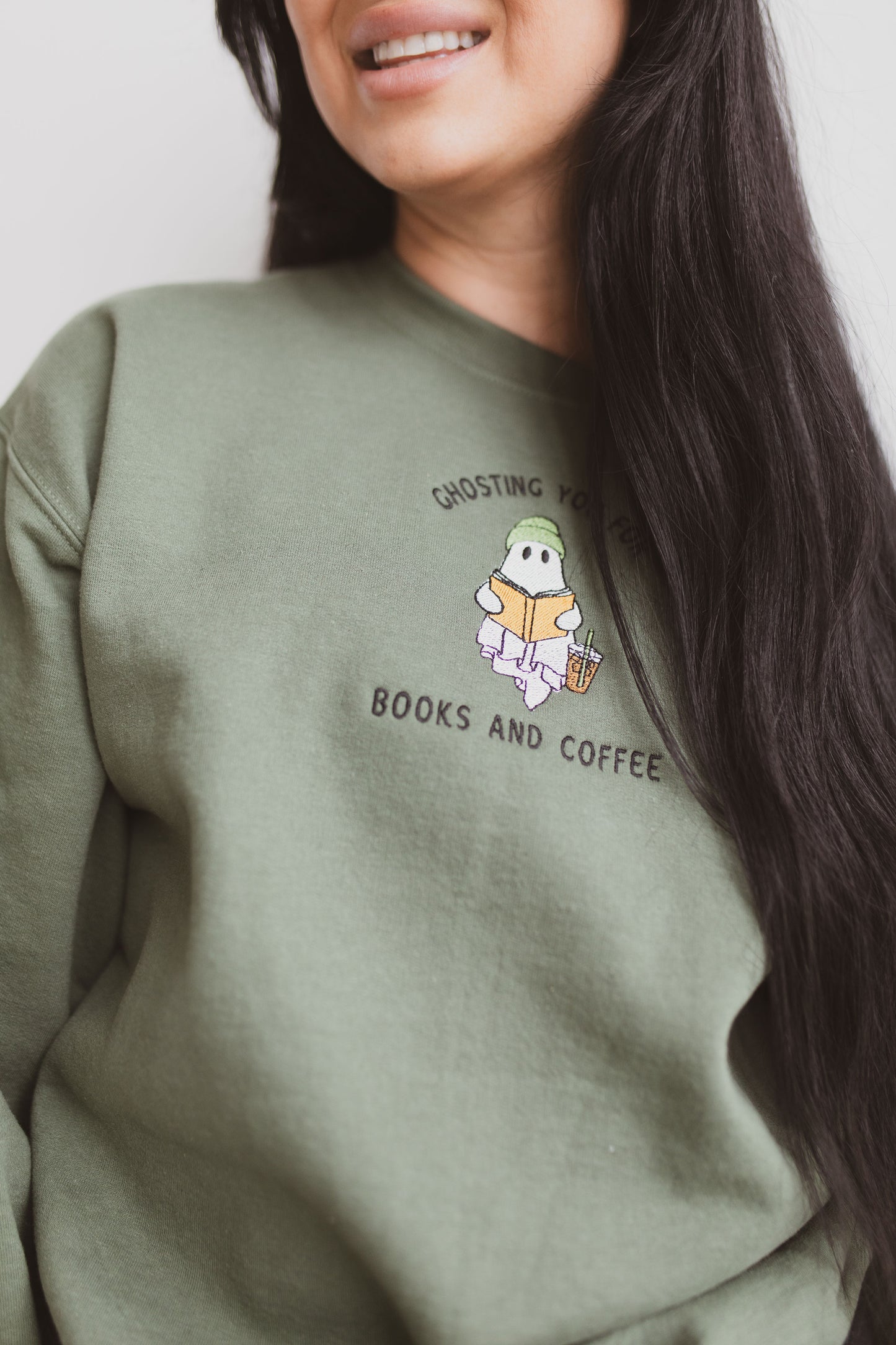 Ghosting You For Books & Coffee Crewneck