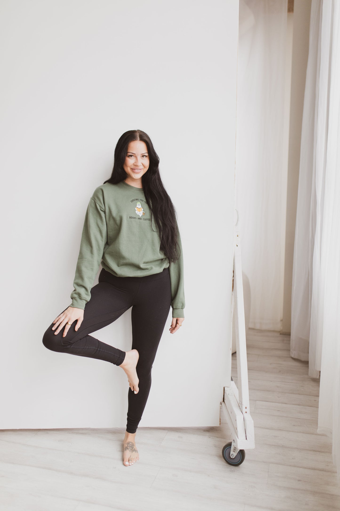 Ghosting You For Books & Coffee Crewneck