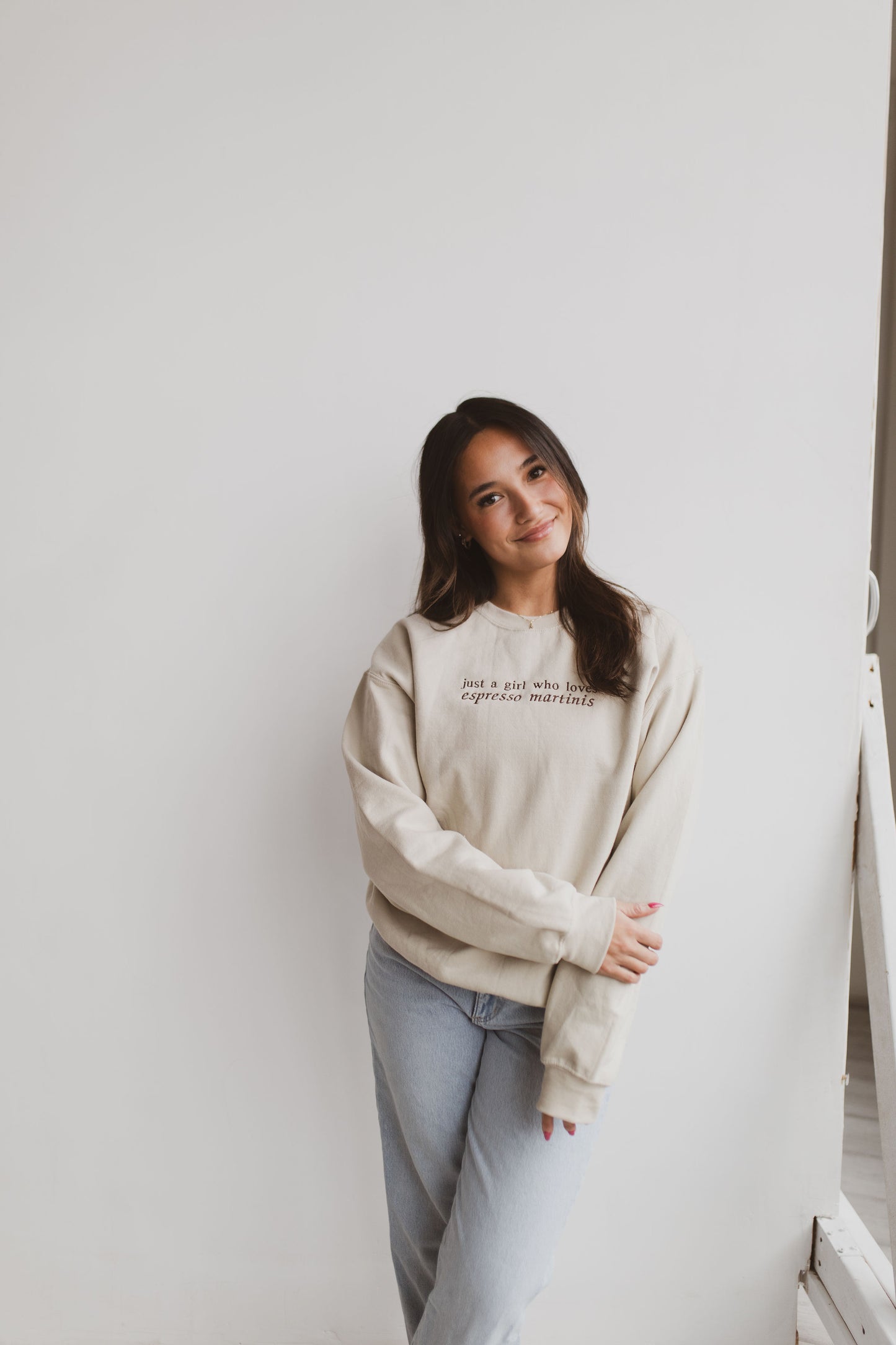 Just A Girl Who Loves Espresso Martinis Crewneck
