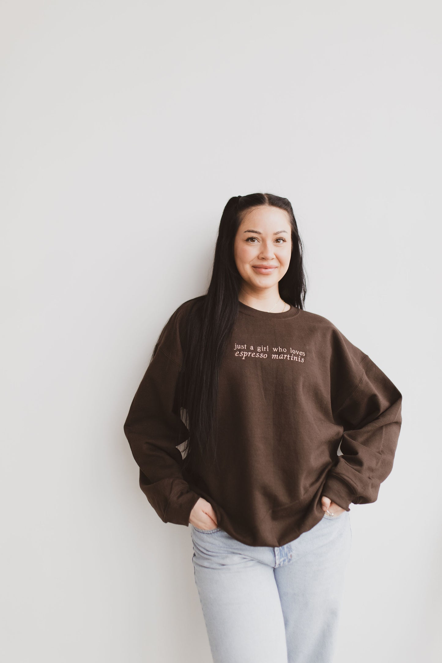 Just A Girl Who Loves Espresso Martinis Crewneck