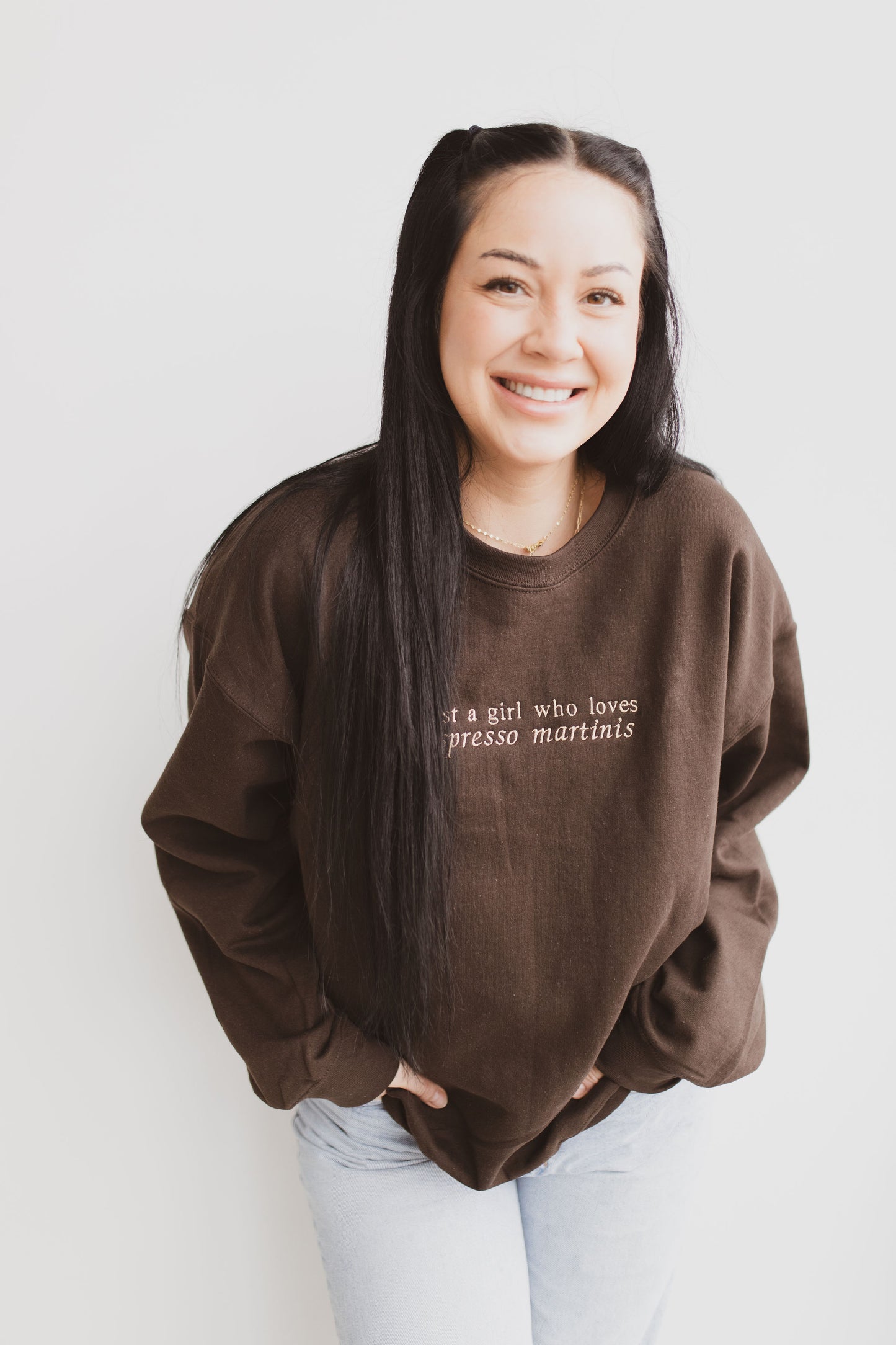 Just A Girl Who Loves Espresso Martinis Crewneck