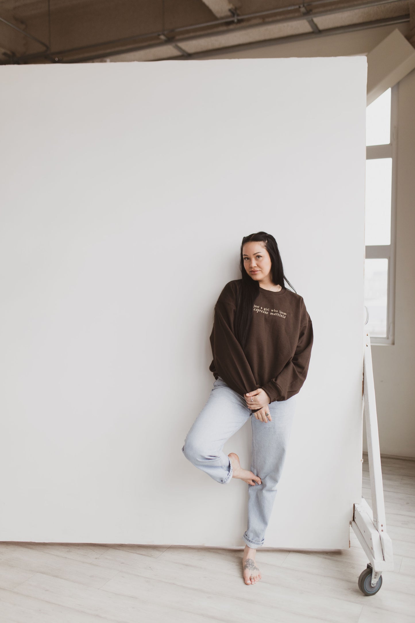 Just A Girl Who Loves Espresso Martinis Crewneck