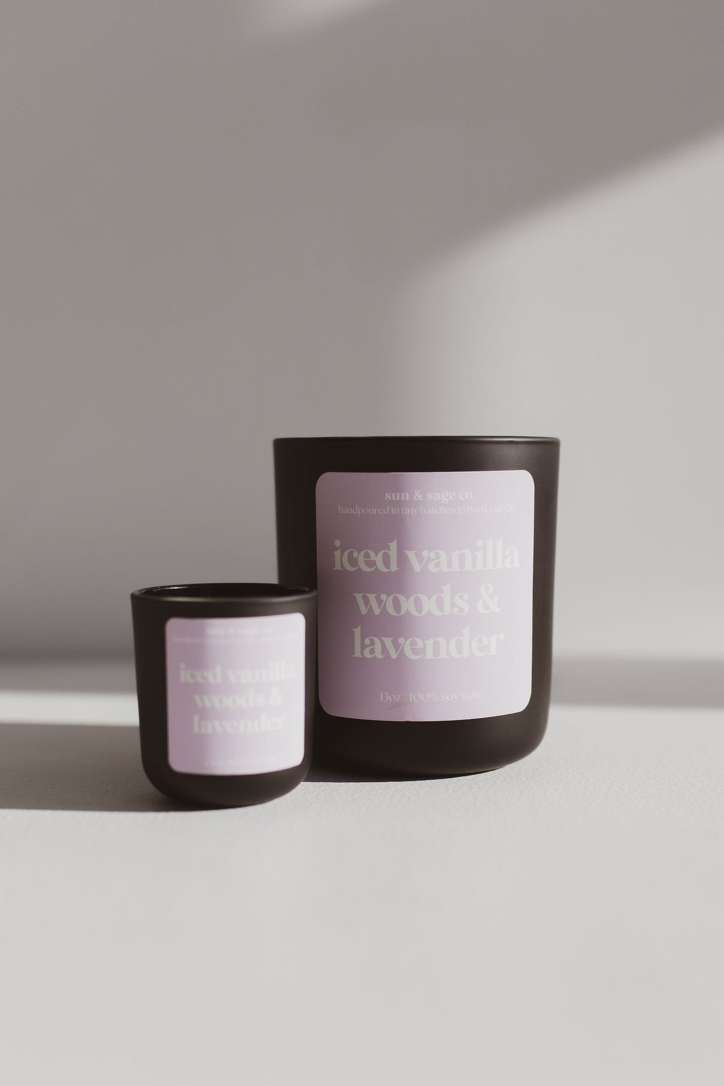 Iced Vanilla Woods & Lavender Soy Candle