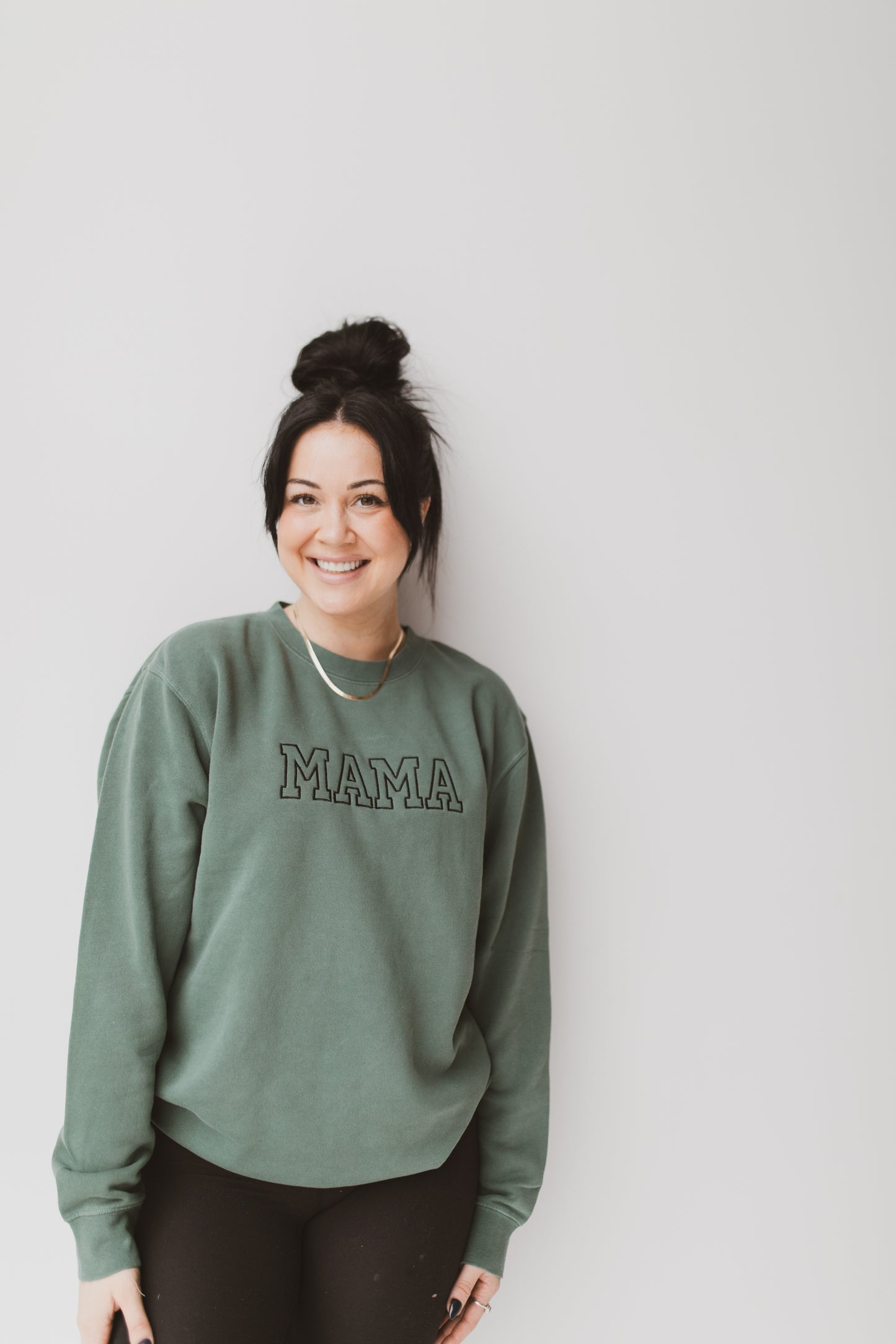 MAMA Pigment Dyed Crewneck