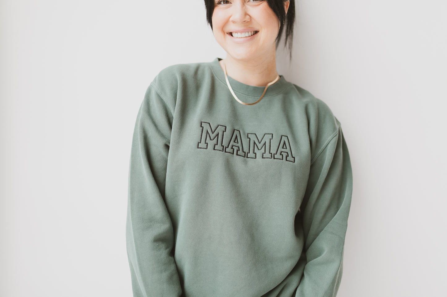 MAMA Pigment Dyed Crewneck