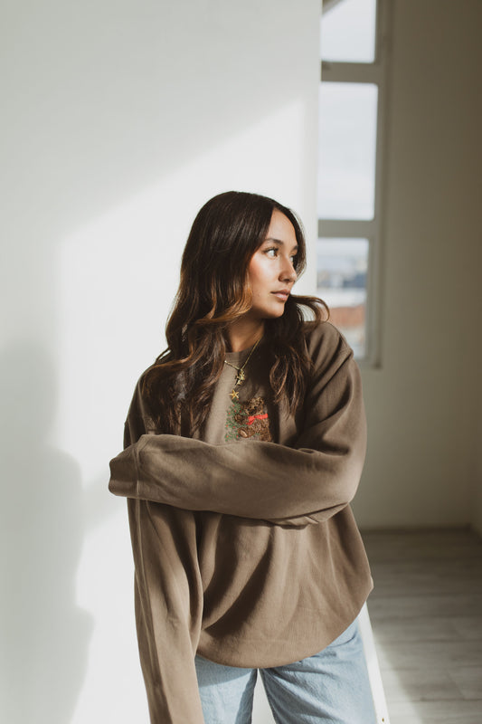 Vintage Teddy Pigment Dyed Crewneck