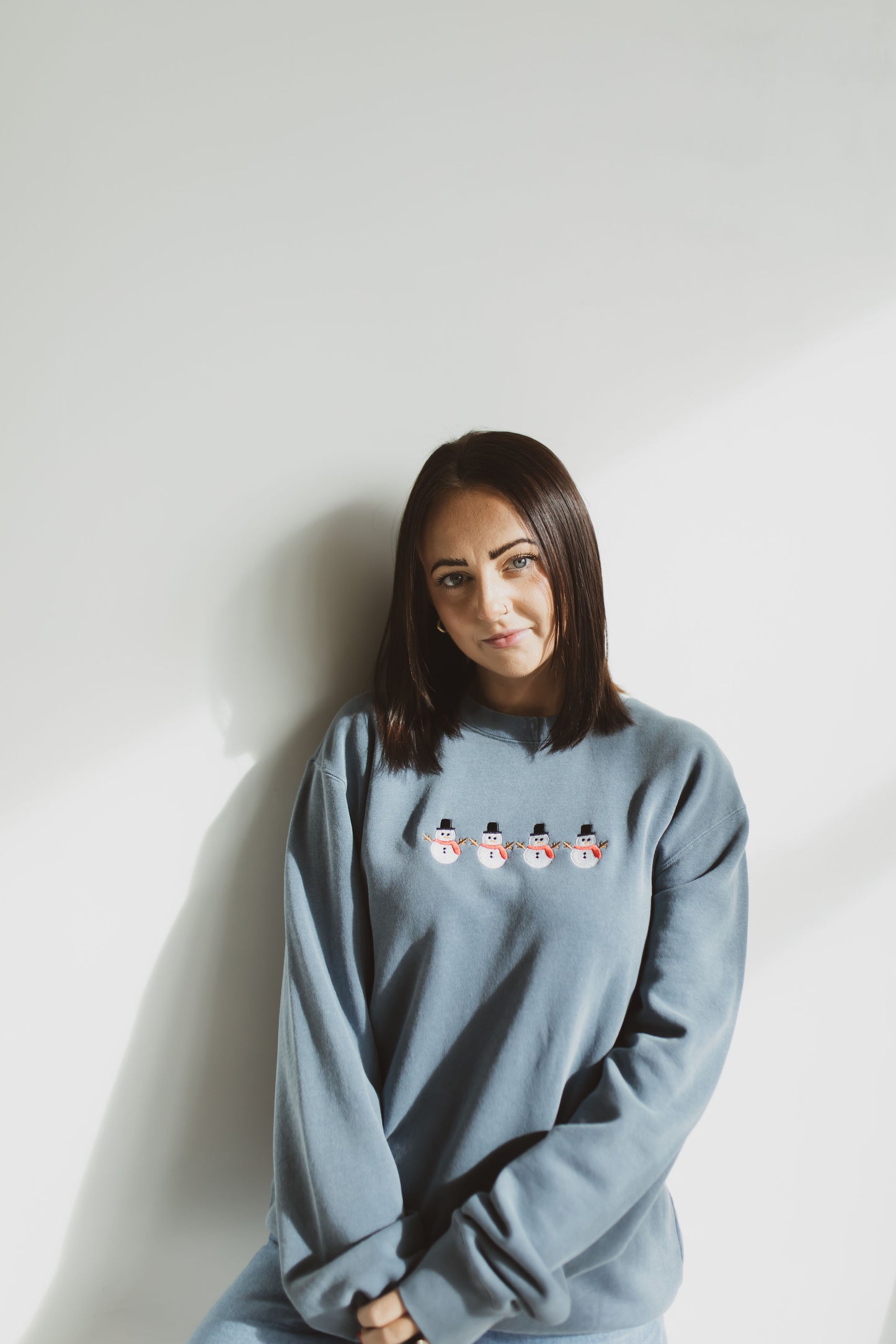 Snowman Pigment Dyed Crewneck