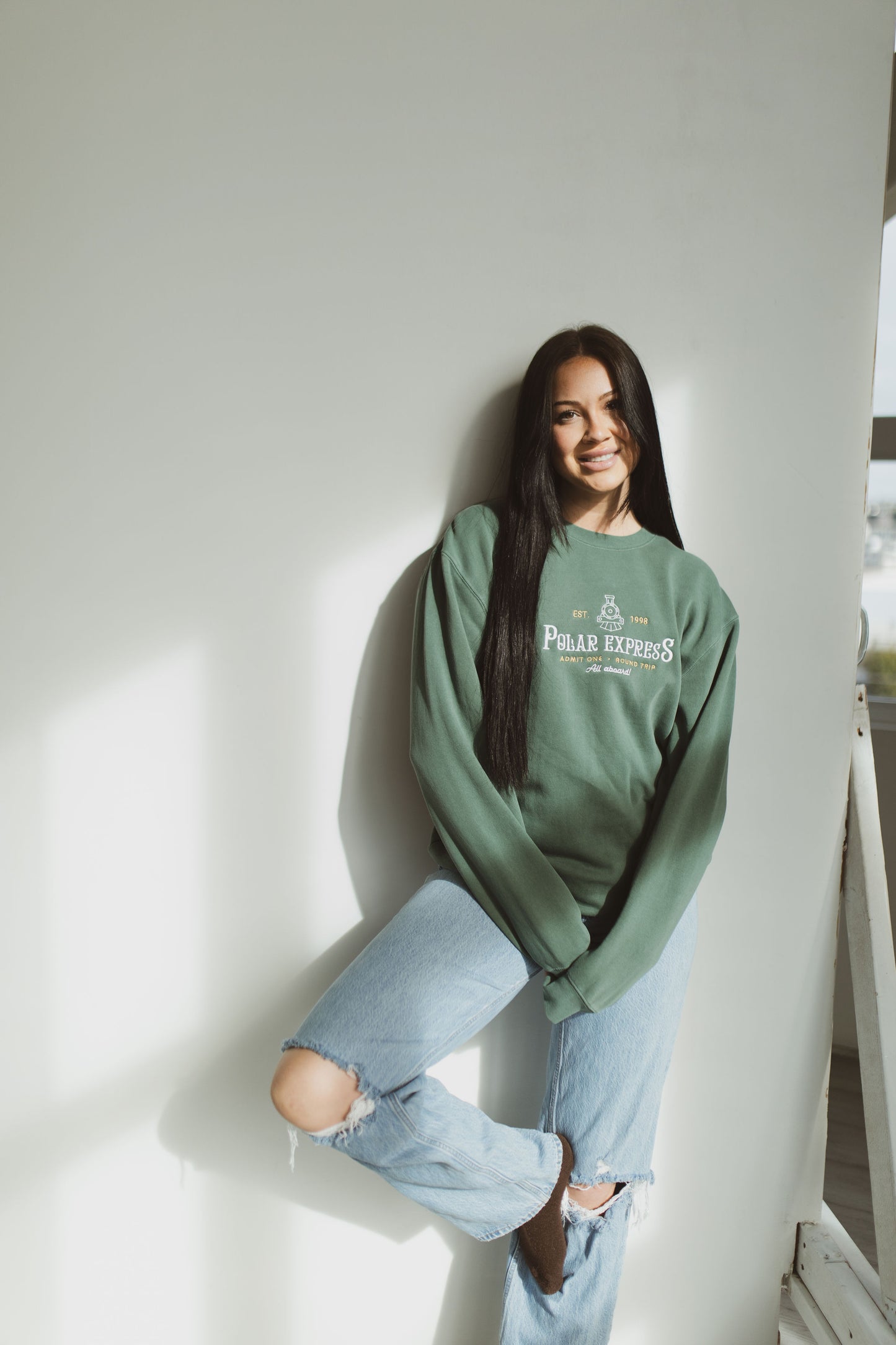 Polar Express Pigment Dyed Crewneck