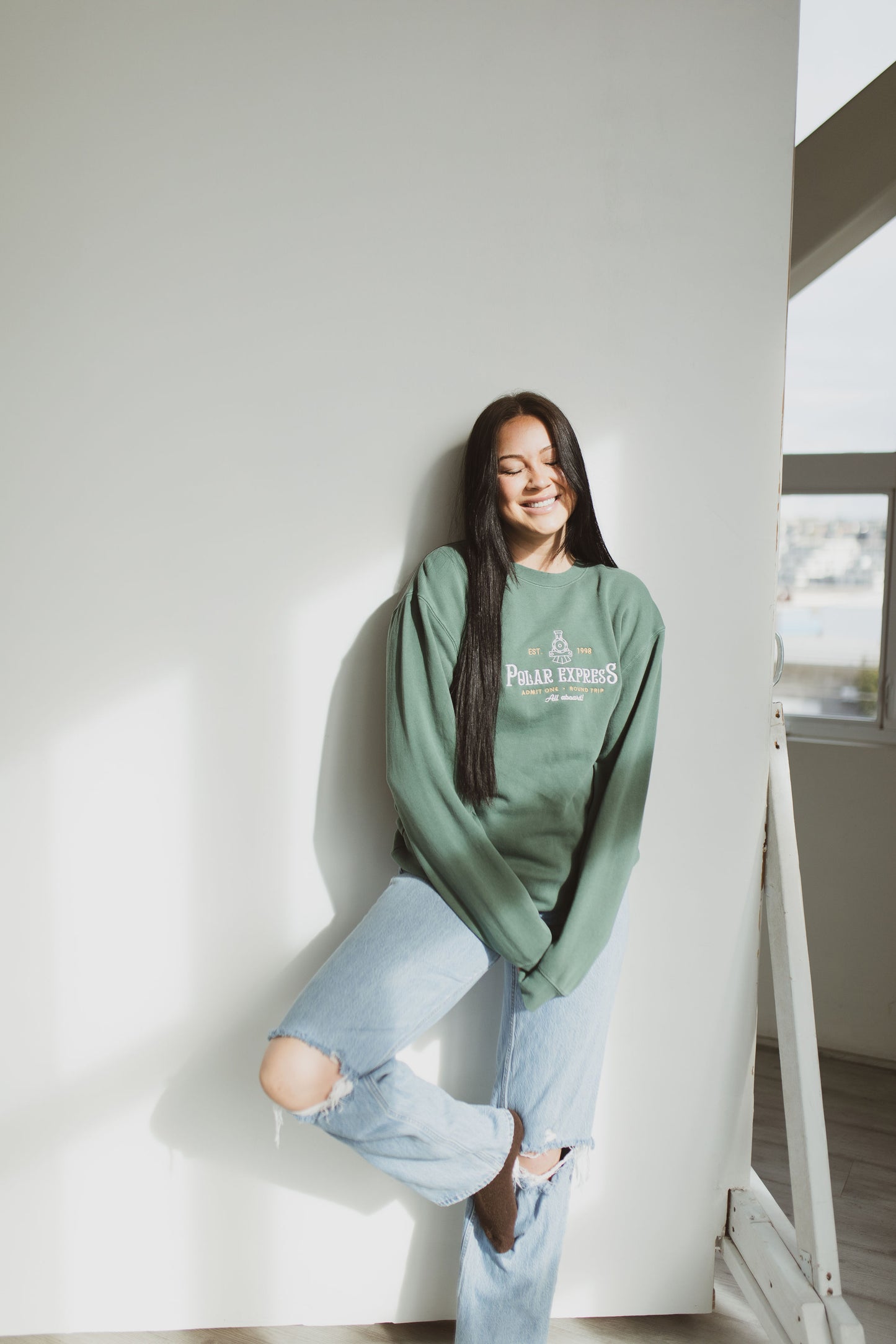 Polar Express Pigment Dyed Crewneck