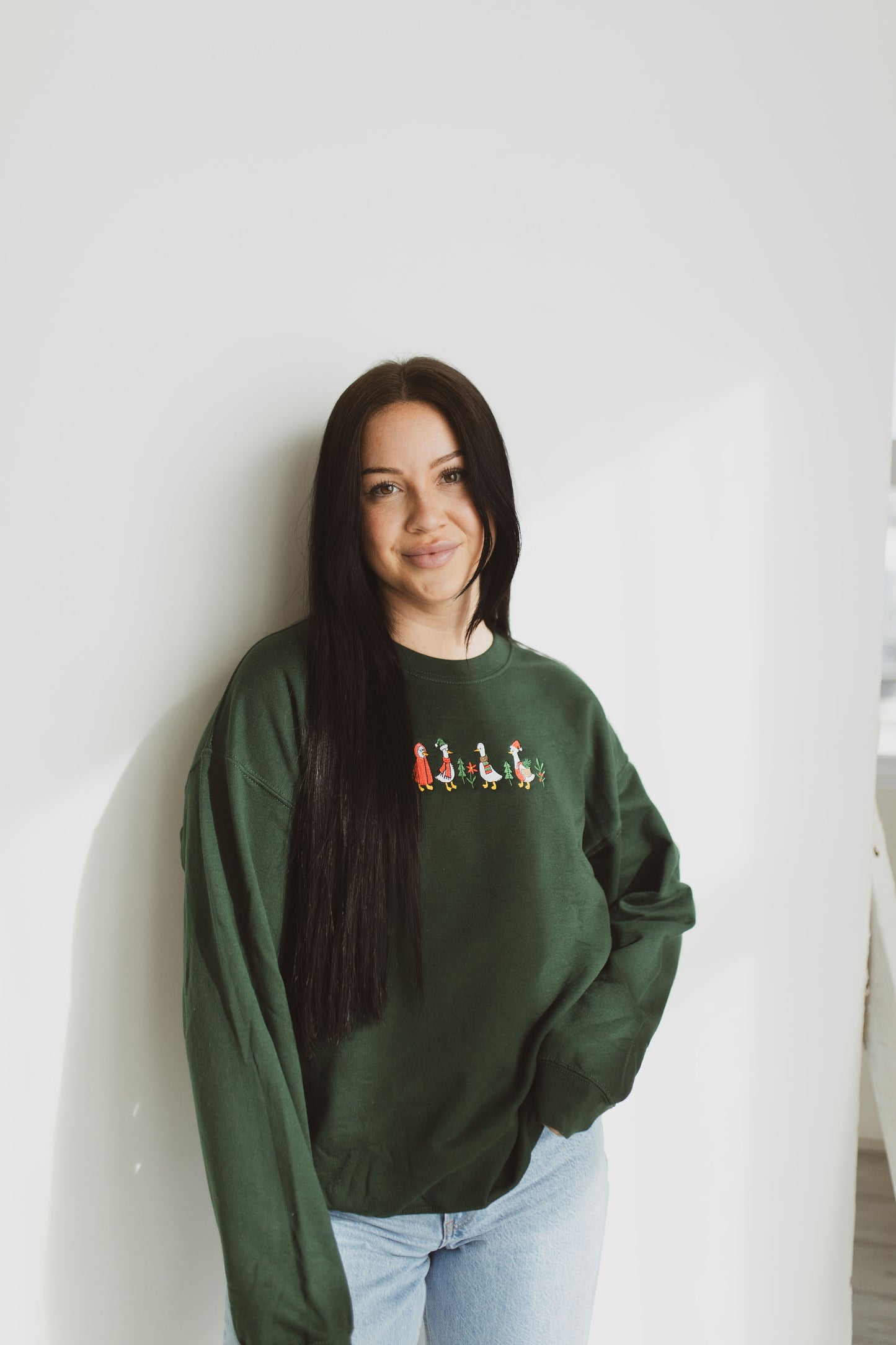 Christmas Geese Crewneck