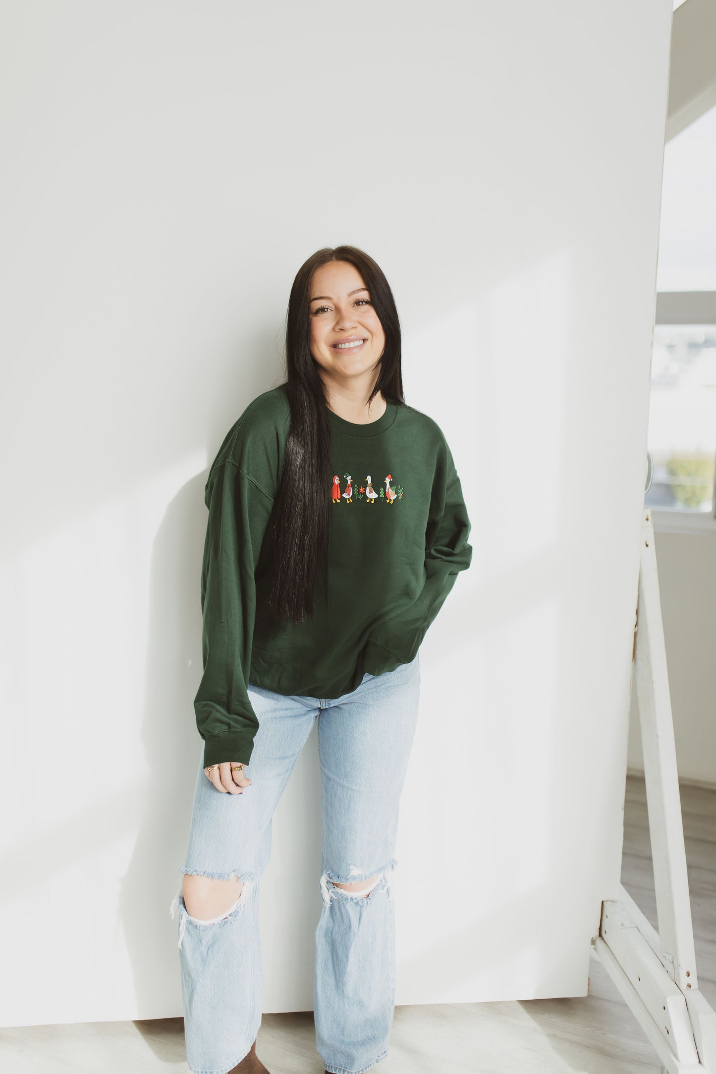 Christmas Geese Crewneck