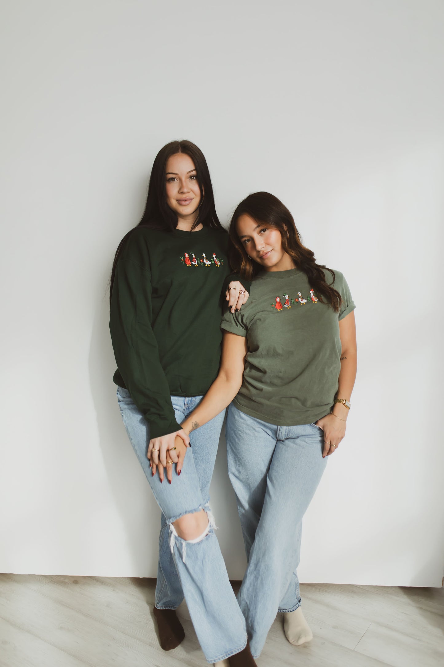 Christmas Geese Comfort Colors Shirt