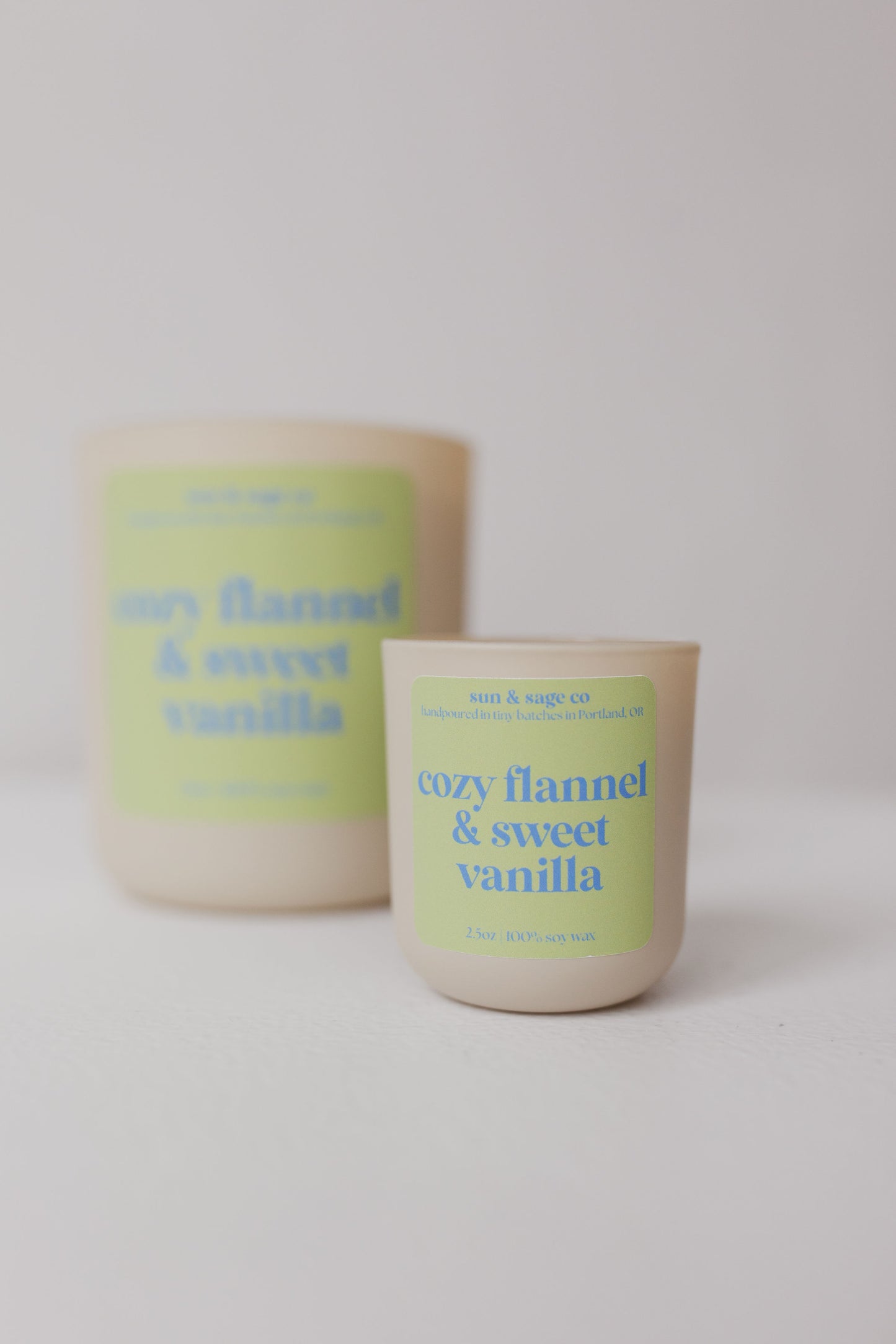 Cozy Flannel & Sweet Vanilla Soy Candle