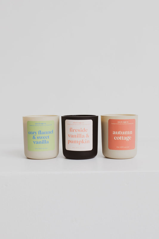 Cozy Mini Candles Trio