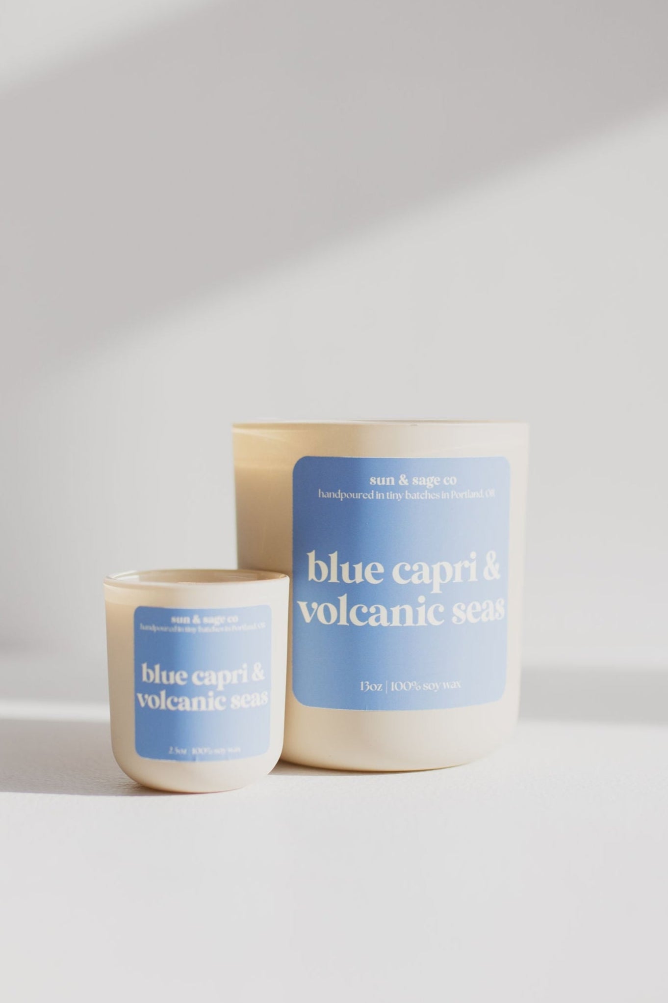 Blue Capri & Volcanic Seas Soy Candle