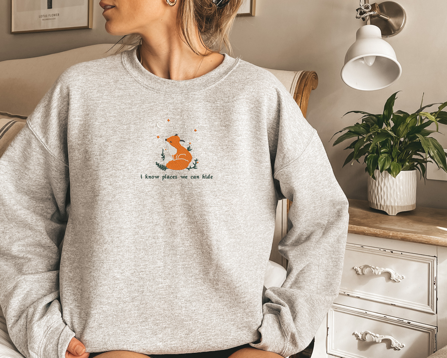 Embroidered I Know Places Crewneck